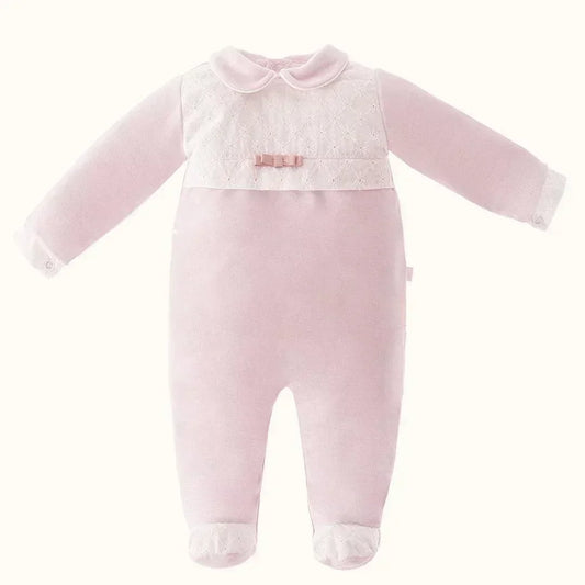 Conjunto Primeira Roupinha | Bordado Inglês Rosa