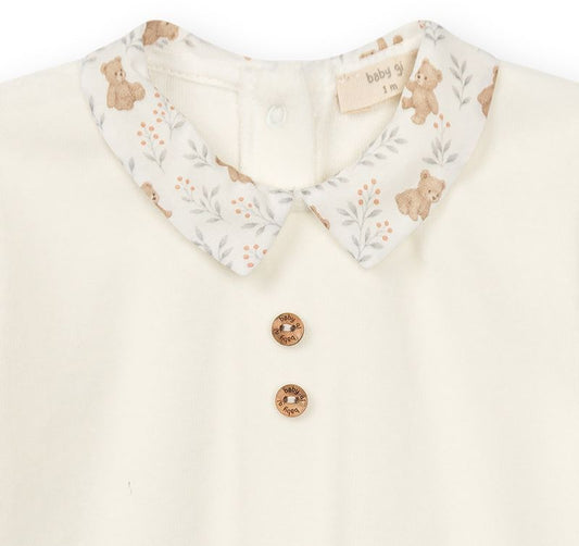Babygrow Laminado com Botões Decorativos — Baby Gi | Theo