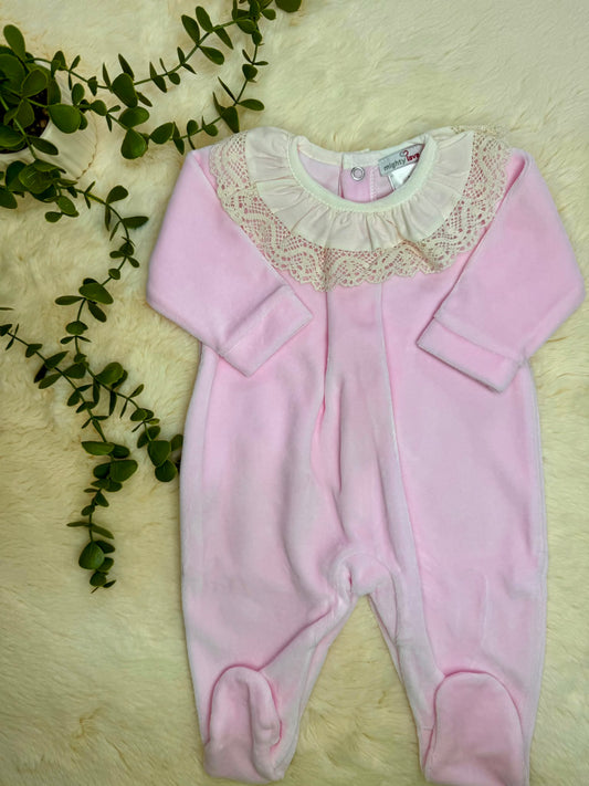 Babygrow de gola com renda - Mighty Love
