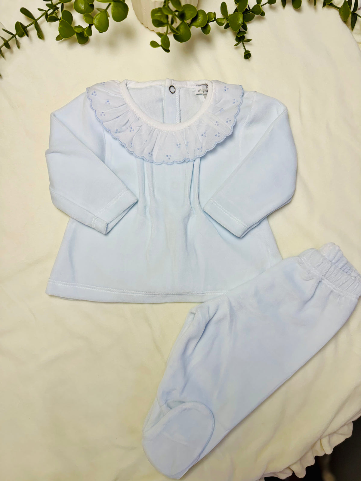 Conjunto de duas peças gola em Bordado Inglês - Mighty Love