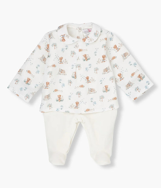 Babygrow de túnica  em veludo - Mighty Love | Coleção Theo