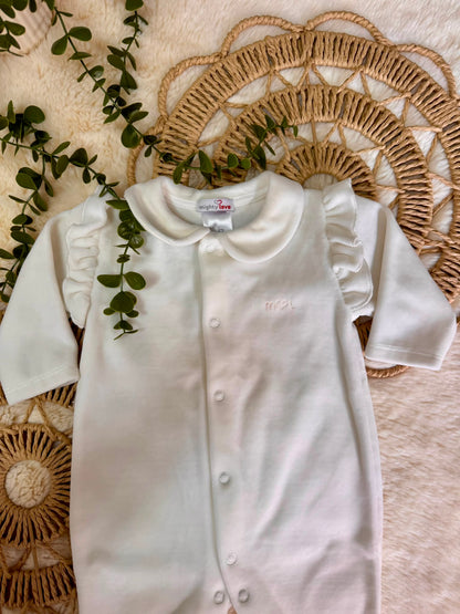 Babygrow de veludo com folho - Mighty Love