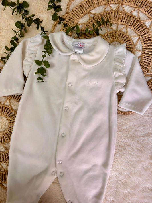 Babygrow de veludo com folho - Mighty Love