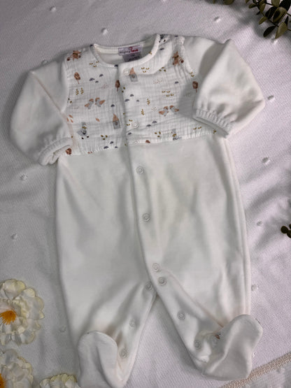 Conjunto de Babygrow laminado e fralda de pano - Mighty Love | Coleção Goose