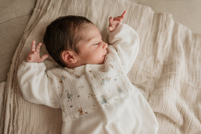 Conjunto de Babygrow laminado e fralda de pano - Mighty Love | Coleção Goose