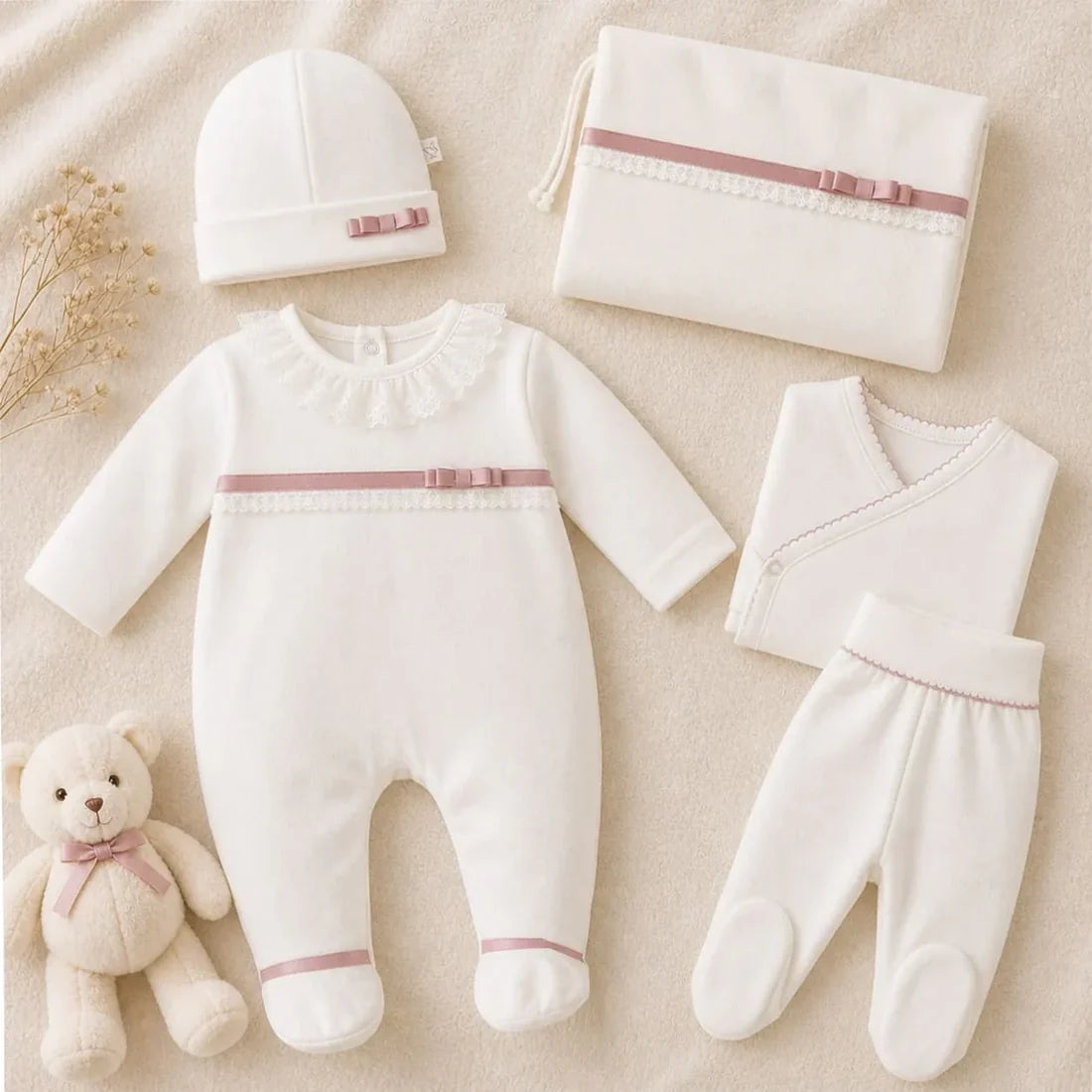 Conjunto Primeira Roupinha | Renda