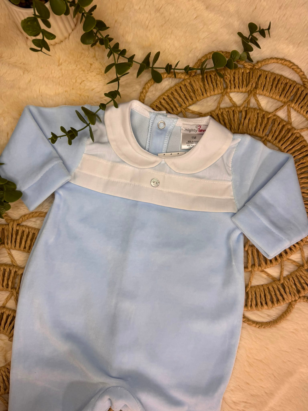 Babygrow Laminado Azul - Mighty Love