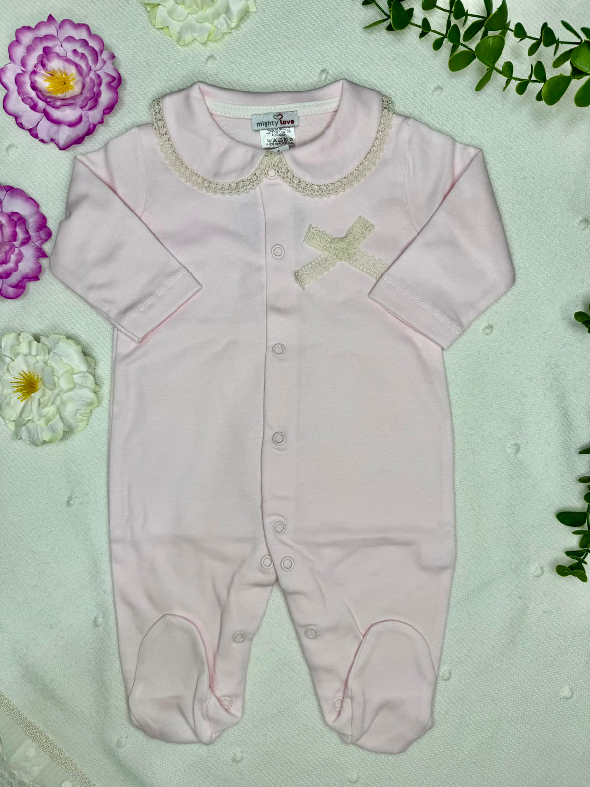 Babygrow 100% Algodão cardado - Mighty Love