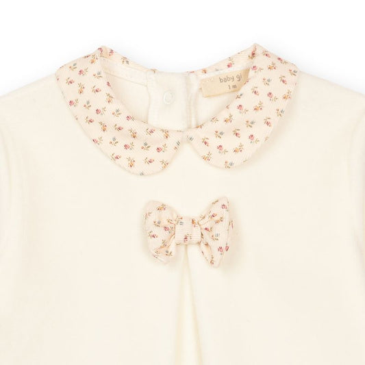 Babygrow Laminado com laço Pérola — Baby Gi | Heather