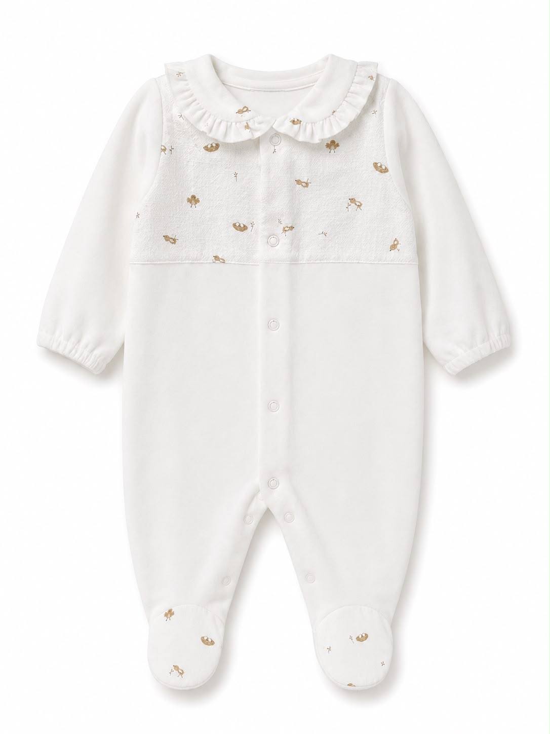 Babygrow Laminado com Gola de Folho- Mighty Love | Coleção Cacau