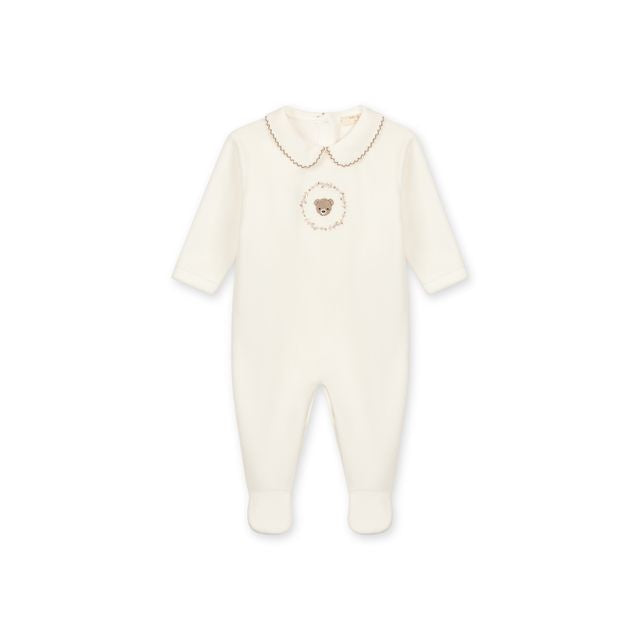 Babygrow Laminado Pérola com Urso e Grinalda — Baby Gi Bear