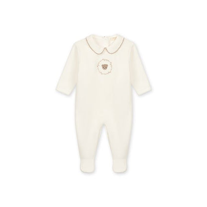 Babygrow Laminado Pérola com Urso e Grinalda — Baby Gi Bear