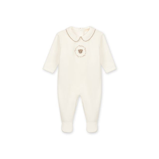 Babygrow Laminado Pérola com Urso e Grinalda — Baby Gi Bear